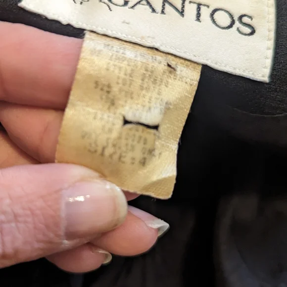 Gantos black with gold accents zip up blazer size 4 - Picture 7 of 7